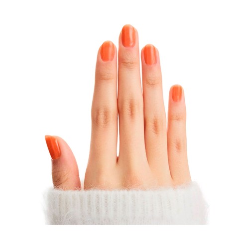 ESSENCE Glossy jelly tono 03 naranja brillante Mini esmalte de uñas.