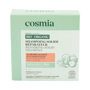 COSMIA Bio Champú sólido reparador para cabellos secos y dañados 85 g.