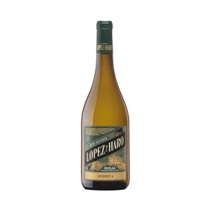 LOPEZ DE HARO Vino blanco reserva con D. O. Ca. Rioja botella 75 cl.