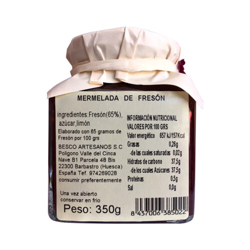 ELASUN Mermelada de fresón ELASUN 350 g.