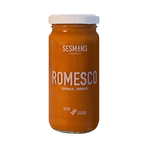 SESMANS ORGANIC Salsa romesco bio ecológica 240 ml.