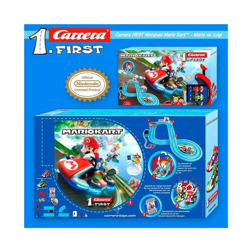 Circuito eléctrico de carreras First Mario Kart de 2,4 metros