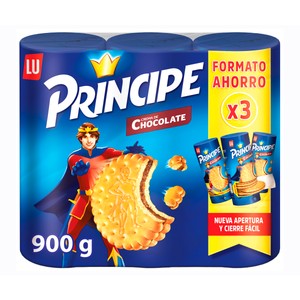 Galletas rellenas de crema de chocolate pack 3 uds. 300 g.