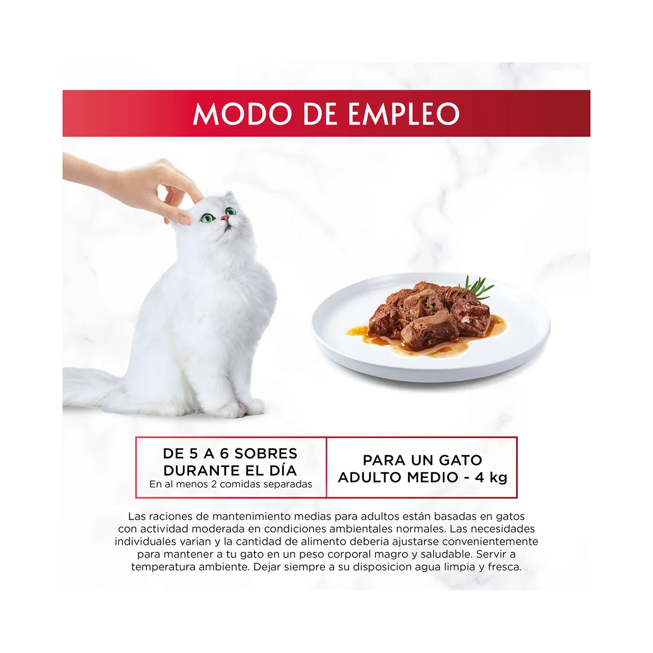 PURINA GOURMET Comida para gatos adultos a base de buey, ternera y cordero GOURMET 6 uds. 50 g.