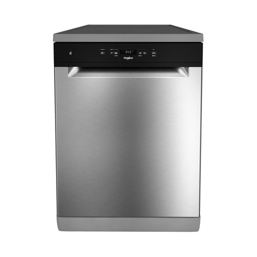 Lavavajillas WHIRLPOOL WFC 3C34 X, capacidad: 14 servicios, clasificación energética: D, H: 85cm, A: 60cm, F: 59cm.