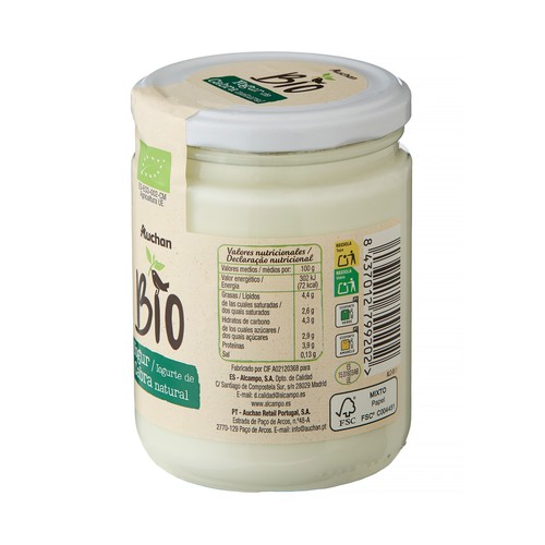 ALCAMPO ECOLÓGICO Bio Yogur natural de cabra ecológico 420 g.