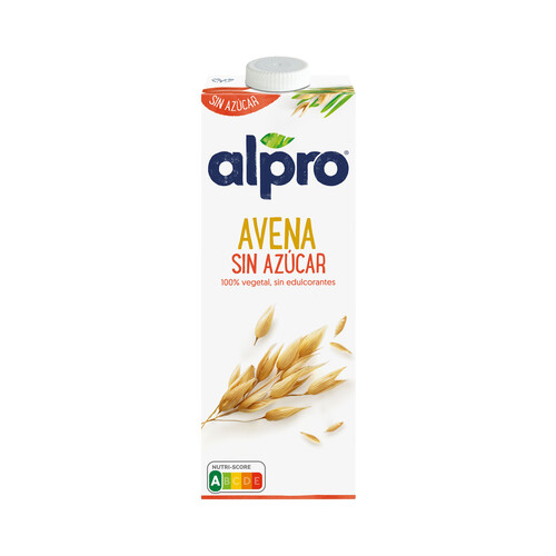 ALPRO Bebida de avena 100% vegetal, sin azúcar ni edulcorantes ALPRO 1 l