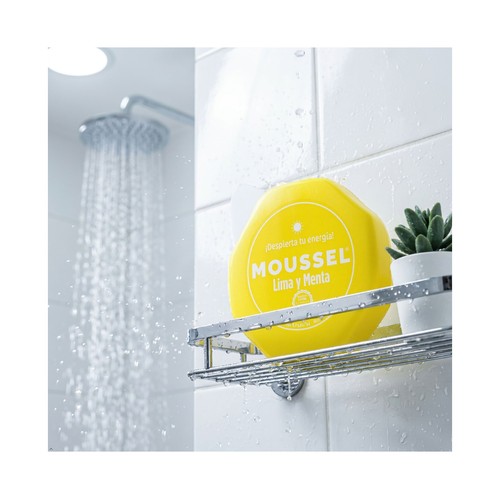 MOUSSEL Gel revitalizante para baño o ducha con aroma a lima y menta 650 ml.