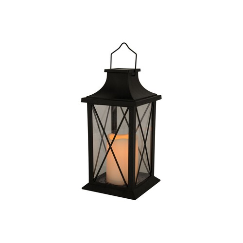 Lámpara solar de metal, altura 30 cm, GARDENSTAR.