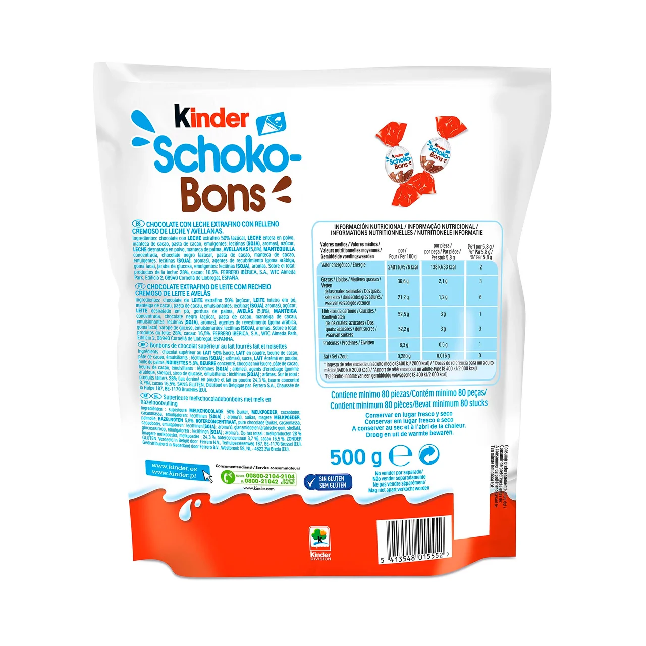 Schokobons Bolitas de chocolate 500 g.