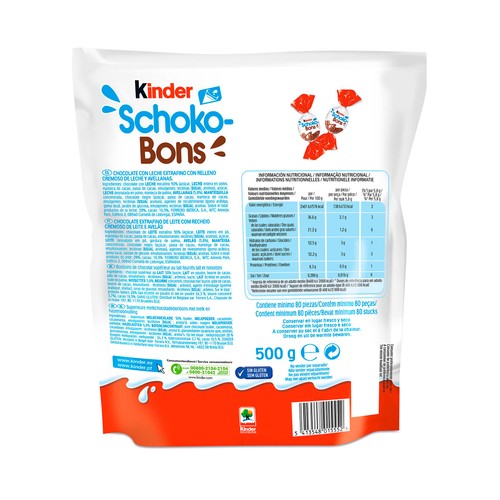 KINDER Schokobons Bolitas de chocolate 500 g.