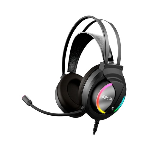 Auriculares gaming KROM Kappa RGB Stereo.