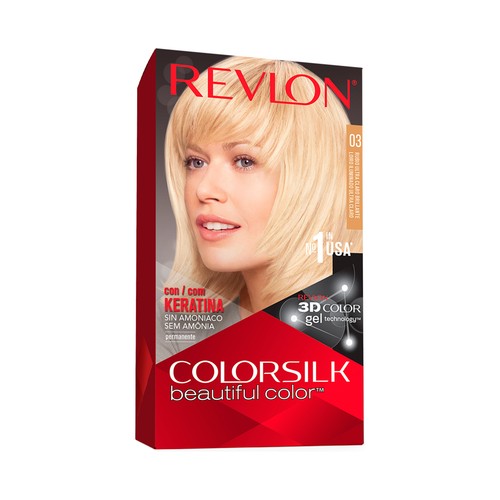 REVLON Colorsilk Tinte de pelo tono 003 Rubio ultra claro brillante.