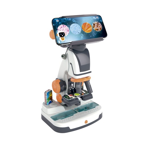 Microscopio Digital Con Wi-Fi Smart AI +8 Años, Ciencia y Juego CLEMENTONI