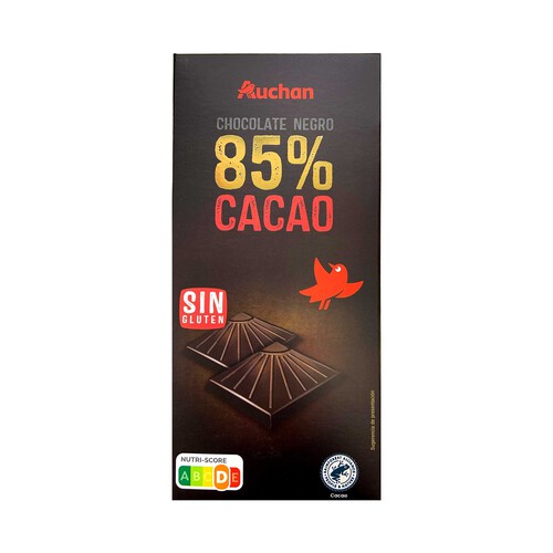 PRODUCTO ALCAMPO Chocolate negro 85 % cacao tableta 100 g.