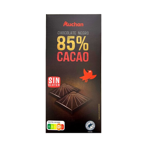 Chocolate negro 85 % cacao PRODUCTO ALCAMPO tableta 100 g.