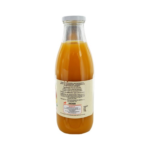 PRODUCTO ALCAMPO Bio Zumo de melocotón procedente de agricultura ecológica bote 1 l.