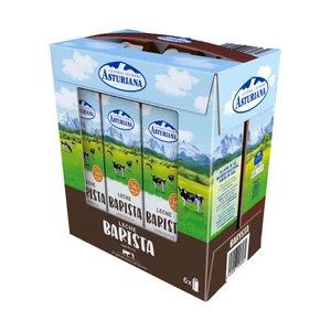 CENTRAL LECHERA ASTURIANA Leche de vaca barista con 3,4% de proteína y sólo un 3% materia grasa 6 x 1 l.