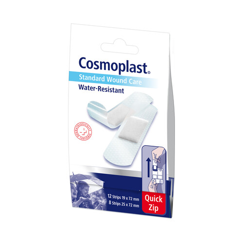 COSMOPLAST Apositos resitentes al agua de dos tamaños diferentes COSMOPLAST Water resistant 20 uds.