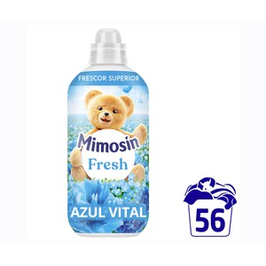 Imagen de MIMOSÍN Azul vital Suavizante concentrado con potenciadores de la fragancia 1008 ml, 56 lavados.