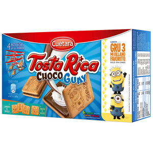 Imagen de TOSTA RICA Galletas tostadas rellenas de crema de leche 168 g.