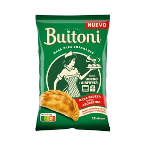 Imagen de BUITONI Masa gruesa para empanadas estilo argentino (obleas) 350 g. 12 uds.