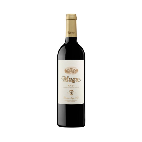Vino tinto crianza con denominación de origen calificada Rioja MUGA botella de 75 cl.