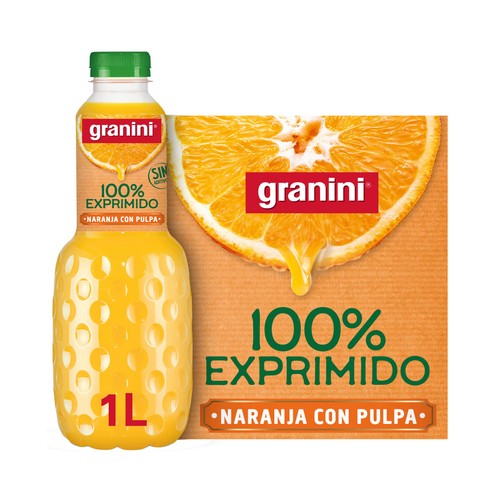 GRANINI Zumo exprimido de naranja con pulpa 1 L.