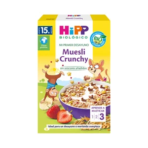 HIPP Biológico mi primer desayuno Muesli crunchy de origen ecológico, sin azúcares añadidos, a partir de 15 meses 200 g.