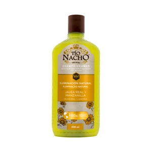 TIO NACHO Champú aclarante y anticaída por rotura, con jalea real y manzanilla 330 ml.