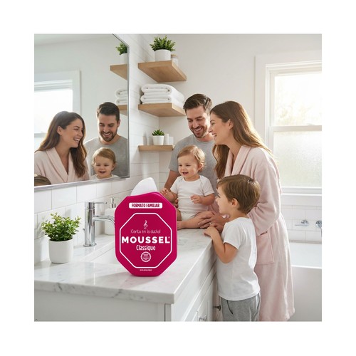 MOUSSEL Classique Gel de baño o ducha con pH neutro y aceites esenciales 900 ml.