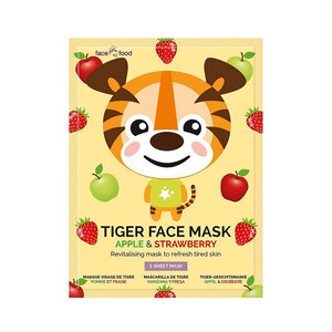 Imagen de 7TH HEAVEN Mascarilla facial de tigre, revitalizante y refrescante, con infusión de manzana y fresa 7TH HEAVEN.