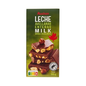 Imagen de PRODUCTO ALCAMPO Chocolate con leche con avellanas enteras tableta 180 g.