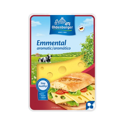 OLDENBURGUER Queso en lonchas Emmental OLDENBURGUER 200 g.