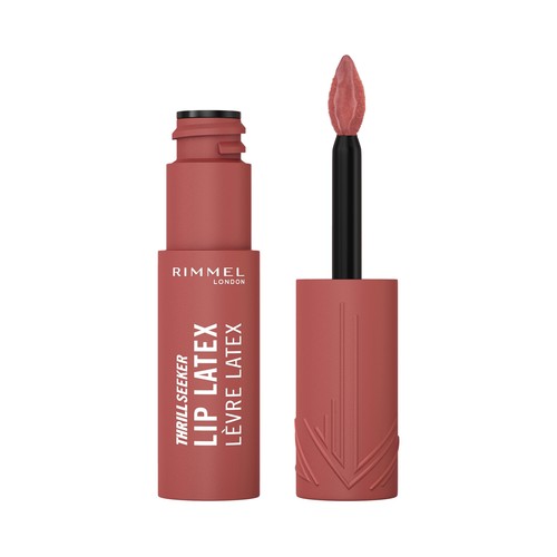 RIMMEL Thrill seeker lip latex tono 150 magnetic Barra de labios líquida acabado brillo latex 3D.