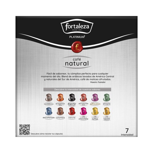 FORTALEZA Capsulas de café natural 20 und 104gr