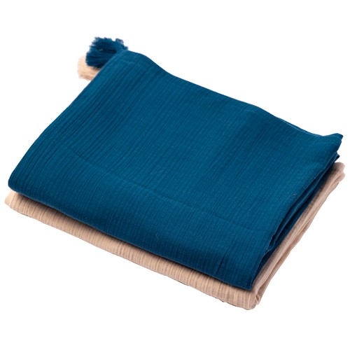 Colcha 240x220cm Tropic Fusion gasa algodón doble 130gr/m². ACTUEL