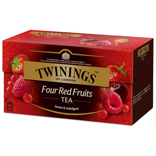 TWININGS Té negro aromatizado con frutos rojos 25 uds. 50 g.