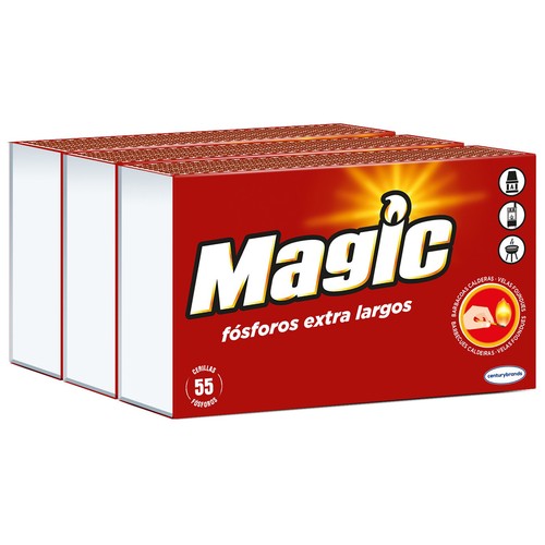 MAGIC Cerillas fósforos XL pack 3