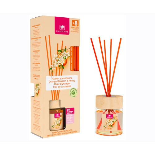 CRISTALINAS Varillas 0% alcohol Azahar CRISTALINAS 35 ml.