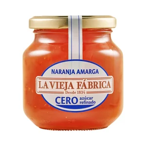 LA VIEJA FÁBRICA Mermelada de naranja amarga cero azúcares refinados 280 g.