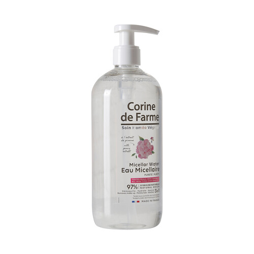 CORINE DE FARME Agua micelar pura con acción desmaquillante para todo tipo de pieles incluso las sensibles CORINE DE FARME 500 ml.