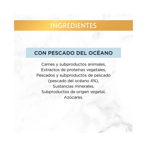 PURINA GOURMET Gold delicias suculentas Alimento húmedo para gatos con pescado del océano 85 g.
