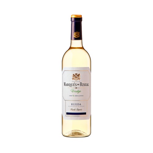 Imagen de Vino blanco verdejo con denominación de origen Rueda MARQUÉS DE RISCAL botella de 75 cl.
