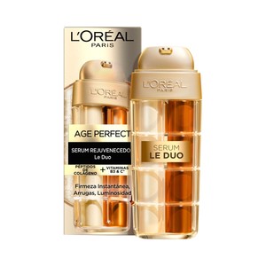 L´ORÉAL PARIS Age perfect le duo Sérums faciales con péptidos de colágeno y vitaminas B3 y C 30 ml.