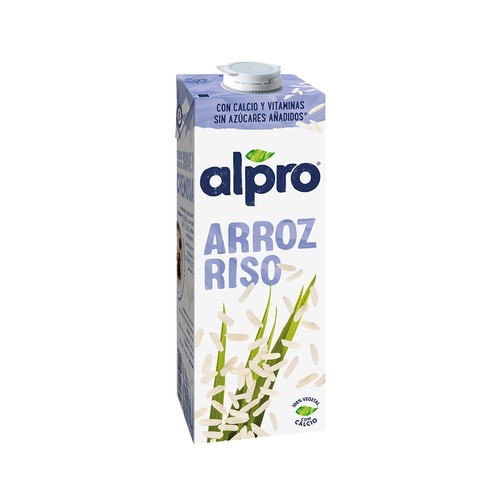 Bebida de arroz 100% vegetal y sin azúcares añadidos ALPRO 1 l.