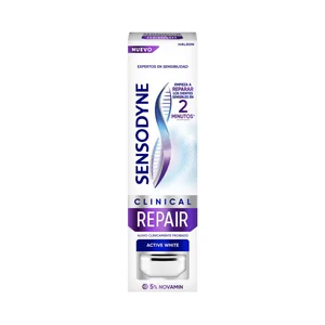 SENSODYNE Clinical repair active white Pasta de dientes blanqueadora para dientes sensibles 75 ml.