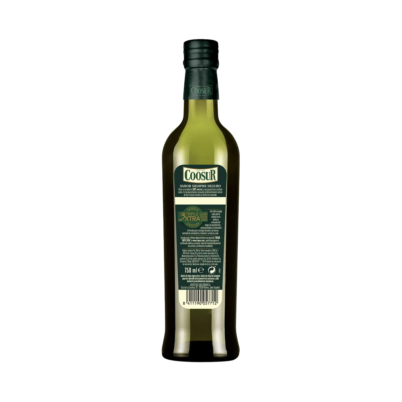 Aceite oliva virgen extra gran selección 750 ml.