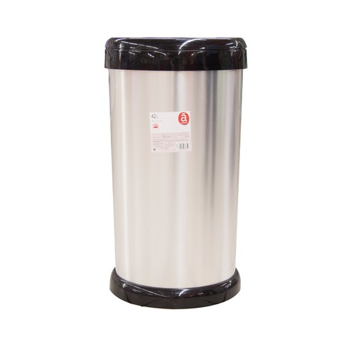 ACTUEL Cubo de basura Push Half metal ACTUEL 42 l