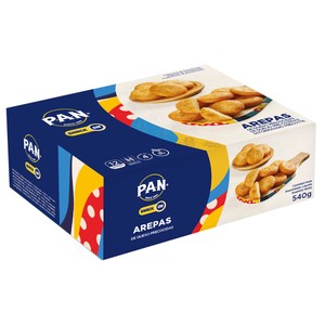Imagen de PAN Arepas con queso, precocinadas y congeladas Snack 540 g.